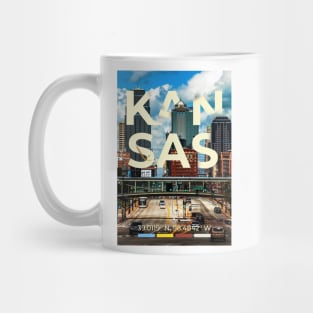 Kansas Travel poster Mug